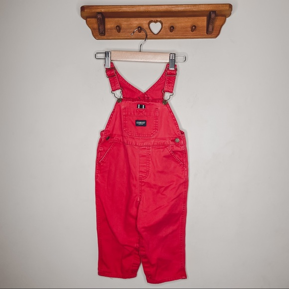 Oshkosh B’gosh | Red Babies Overalls 24m